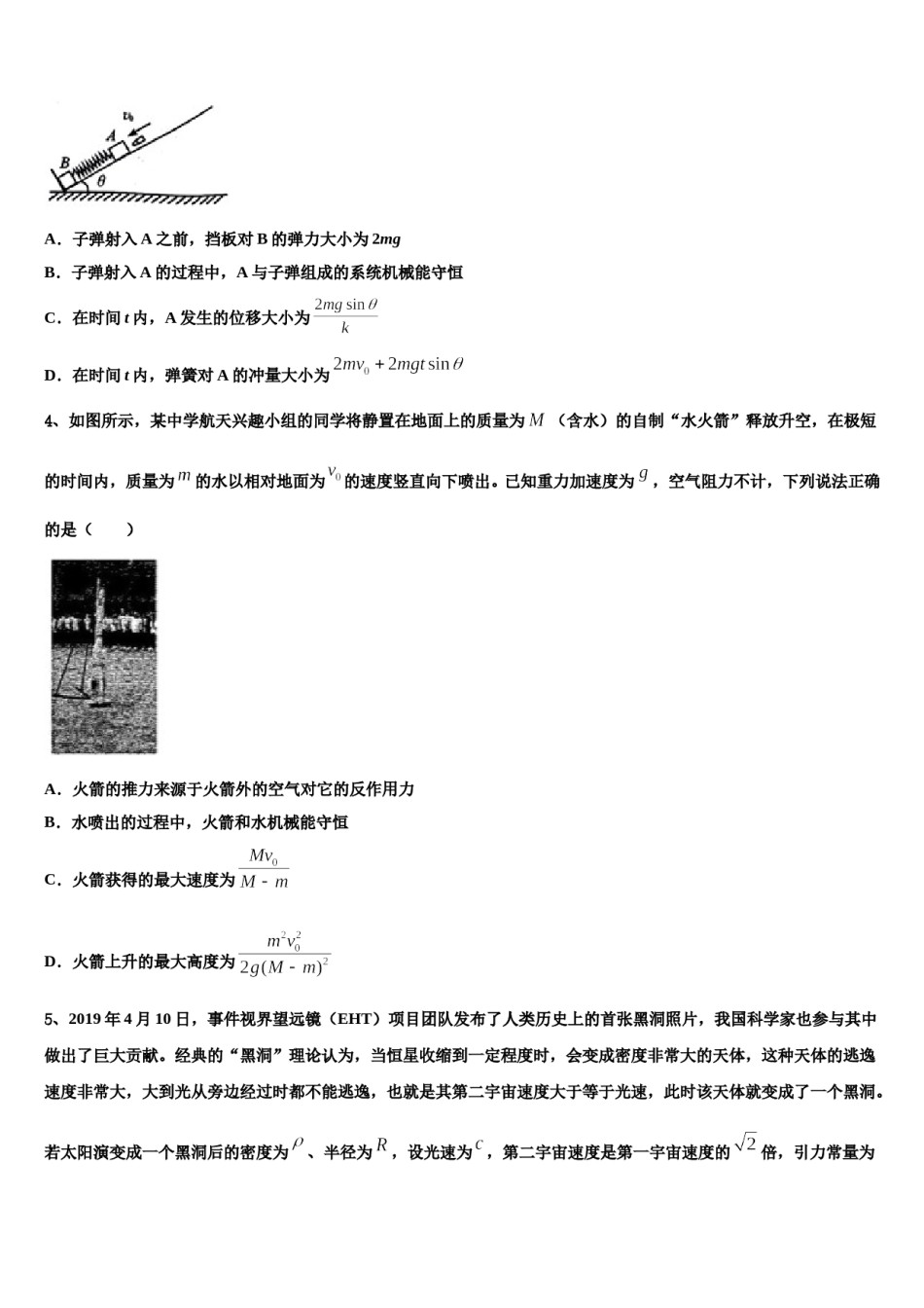广东省深圳市罗湖外国语学校2024年高考适应性考试物理试卷含解析.doc_第2页