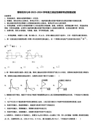 攀枝花市七中2023-2024学年高三适应性调研考试物理试题含解析.doc