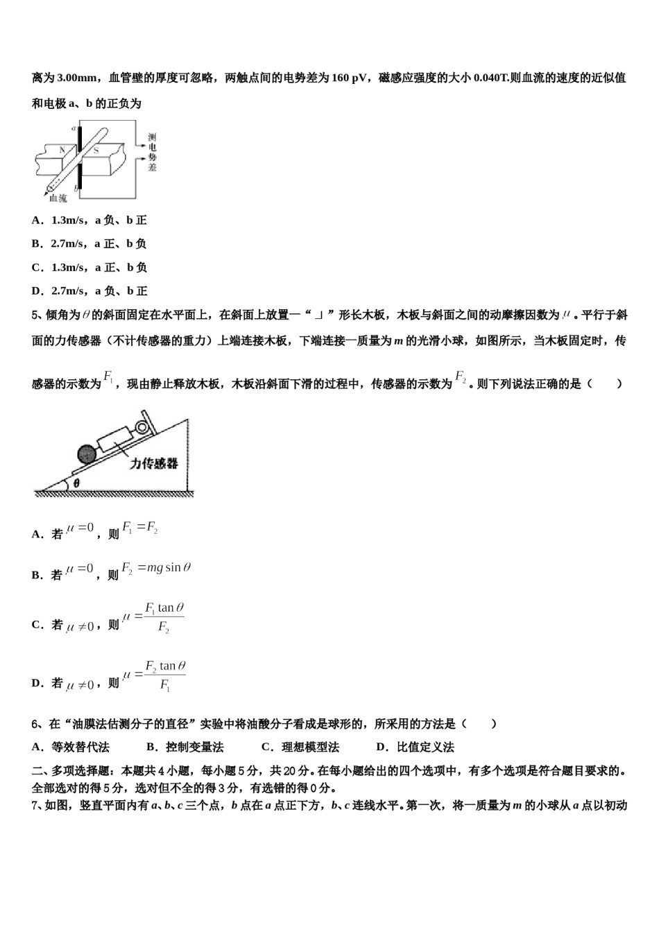 江苏省南京师范大学苏州实验学校2024年高考冲刺押题（最后一卷）物理试卷含解析.doc_第2页