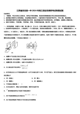 江西省安远县一中2024年高三适应性调研考试物理试题含解析.doc