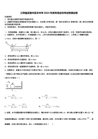 江西省宜春市宜丰中学2024年高考适应性考试物理试卷含解析.doc