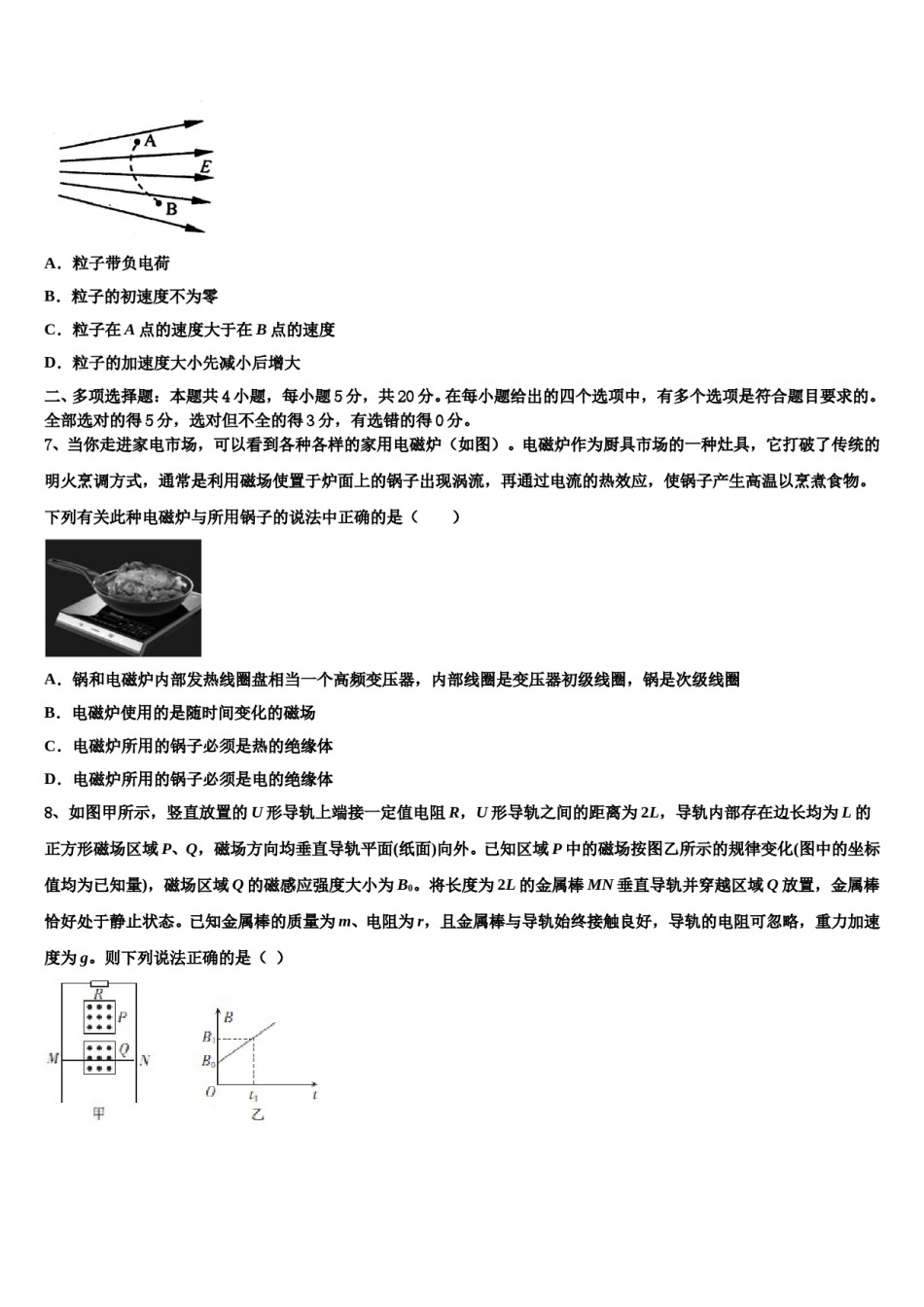 河南省郑州市2024年高考冲刺押题（最后一卷）物理试卷含解析.doc_第3页