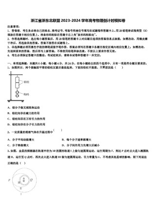 浙江省浙东北联盟2023-2024学年高考物理倒计时模拟卷含解析.doc