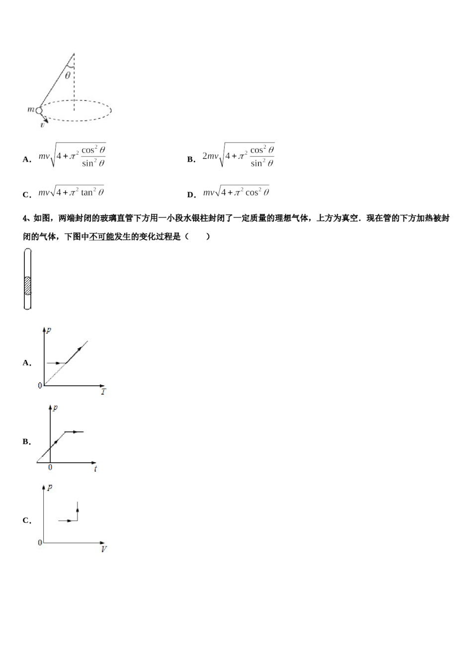 湖北省武汉市第六中学2024年高三下学期第六次检测物理试卷含解析.doc_第2页