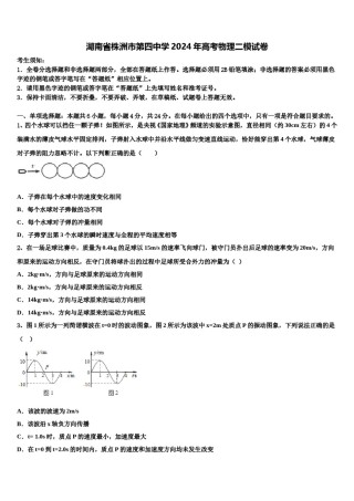 湖南省株洲市第四中学2024年高考物理二模试卷含解析.doc