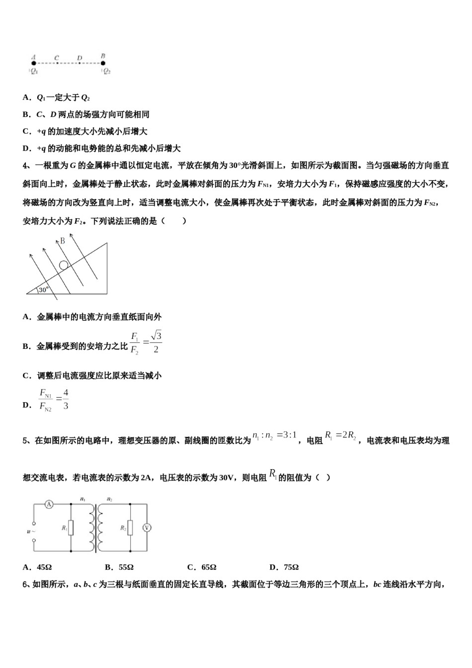 湖南省箴言中学2024年高考物理全真模拟密押卷含解析.doc_第2页