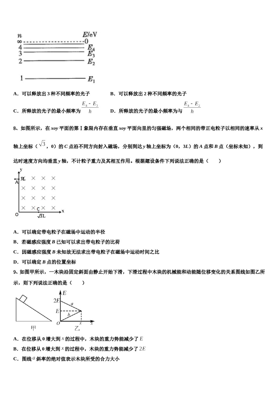 湖南省邵阳市双清区第十一中学2024年高考冲刺押题（最后一卷）物理试卷含解析.doc_第3页