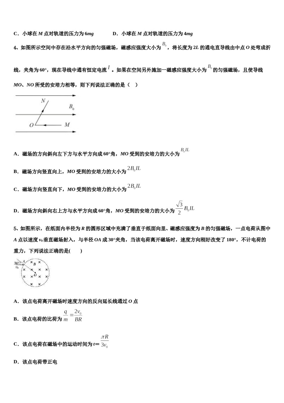 福建省福州市长乐高中、城关中学2023-2024学年高考物理二模试卷含解析.doc_第2页