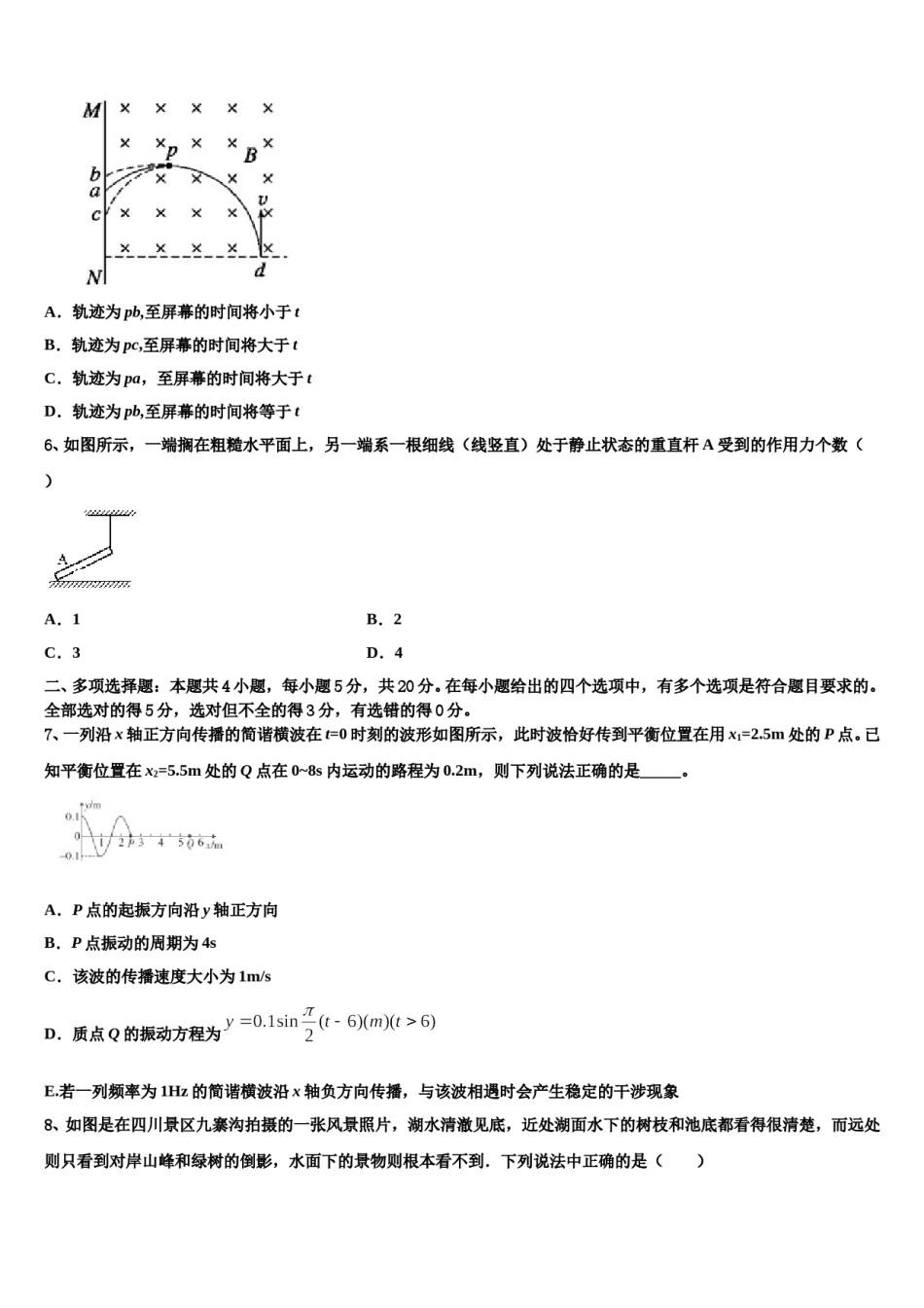 西北师范大学附属中学2023-2024学年高考临考冲刺物理试卷含解析.doc_第3页