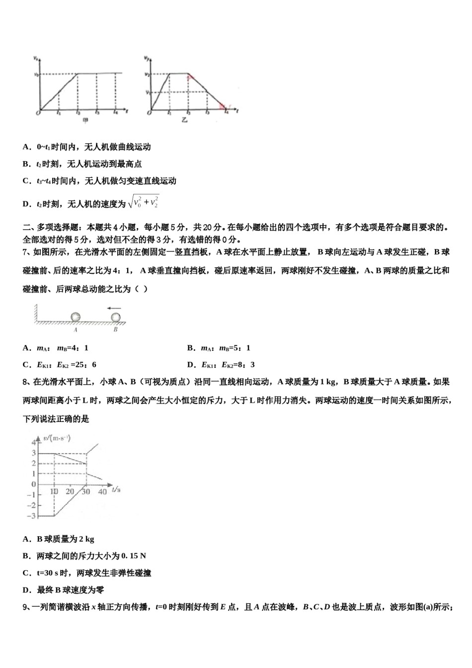 黑龙江省实验中学2024年高考冲刺押题（最后一卷）物理试卷含解析.doc_第3页