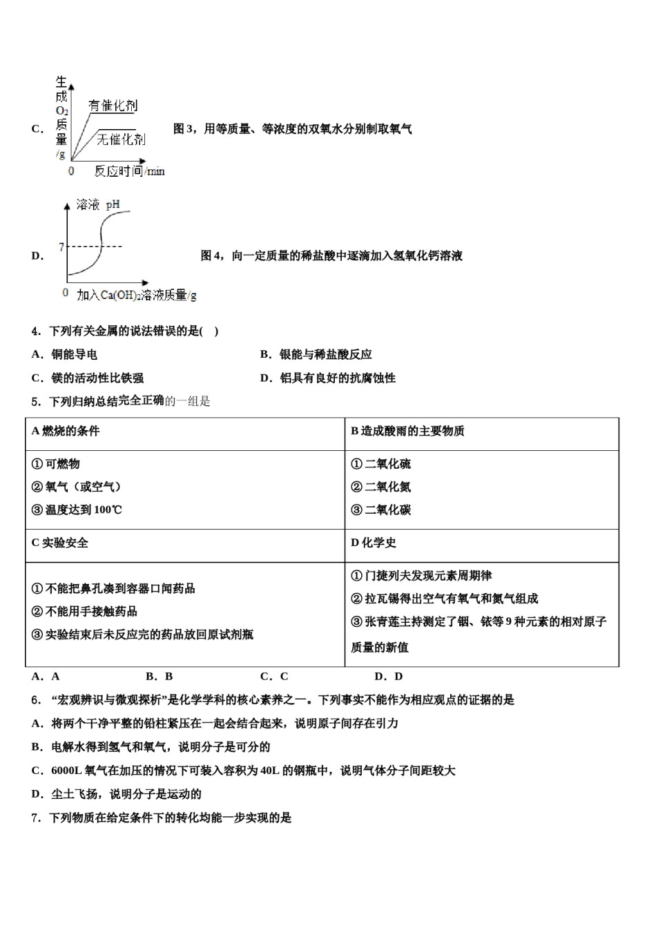 2023-2024学年杭州市滨江区江南实验学校化学九上期末学业质量监测模拟试题含解析.doc_第2页