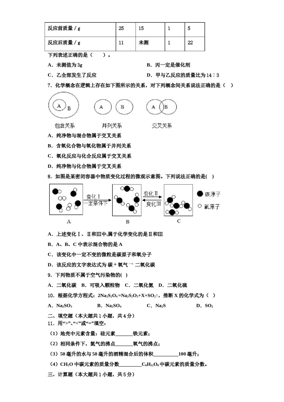 2023-2024学年江苏省东台市第二联盟化学九年级第一学期期中学业质量监测试题含解析.doc_第2页