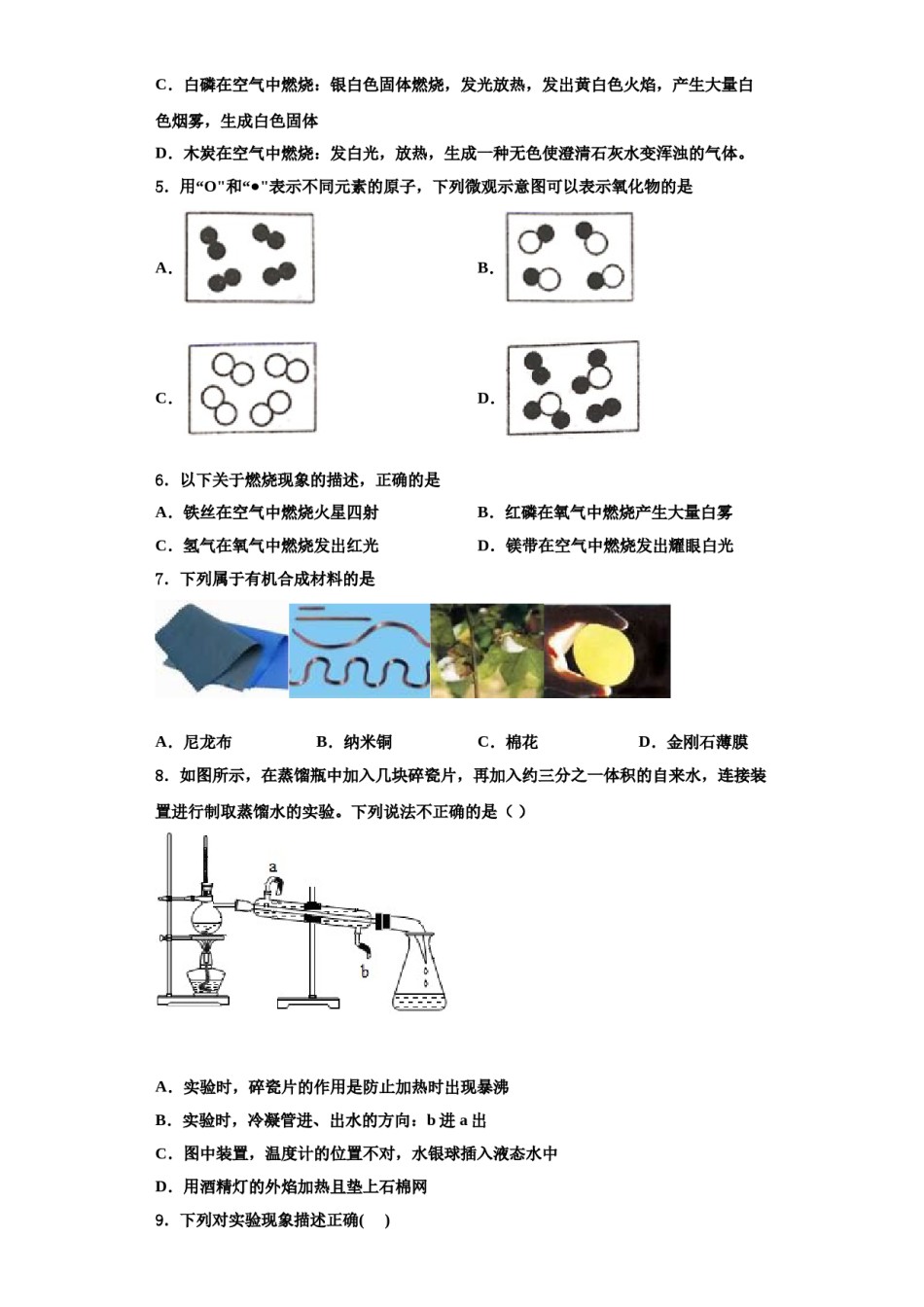 2023-2024学年江苏省兴化市乐吾实验学校化学九上期中统考模拟试题含解析.doc_第2页