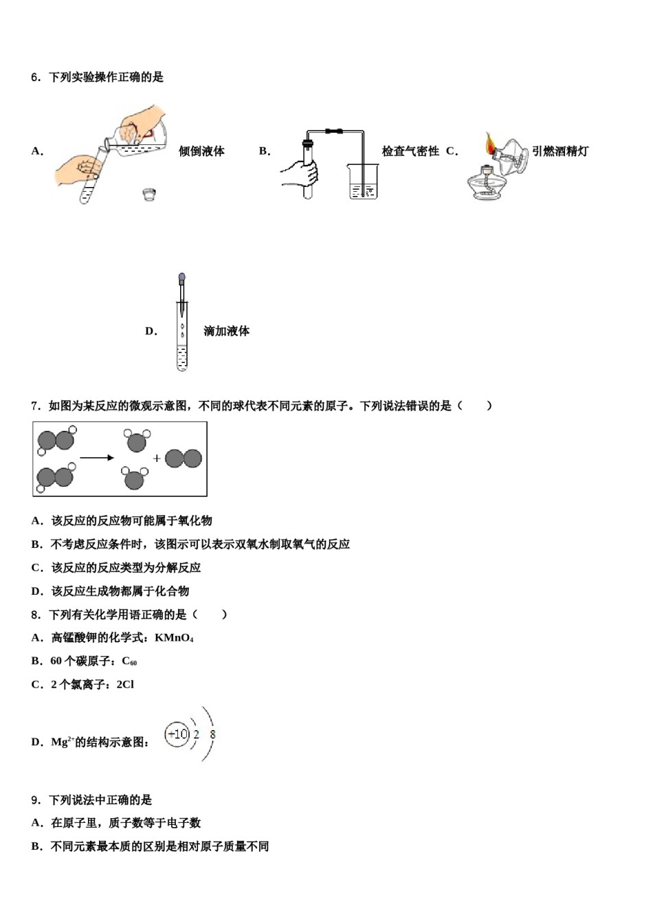 2023-2024学年江苏省南京外国语学校九年级化学第一学期期末学业质量监测试题含解析.doc_第2页