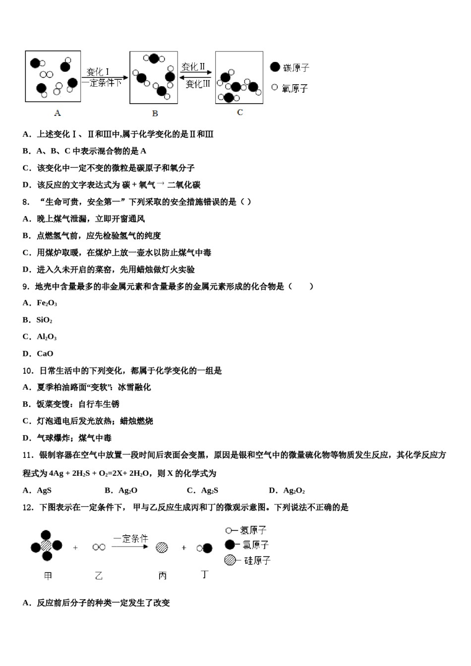 2023-2024学年江苏省南京市六合区九年级化学第一学期期末质量检测试题含解析.doc_第2页