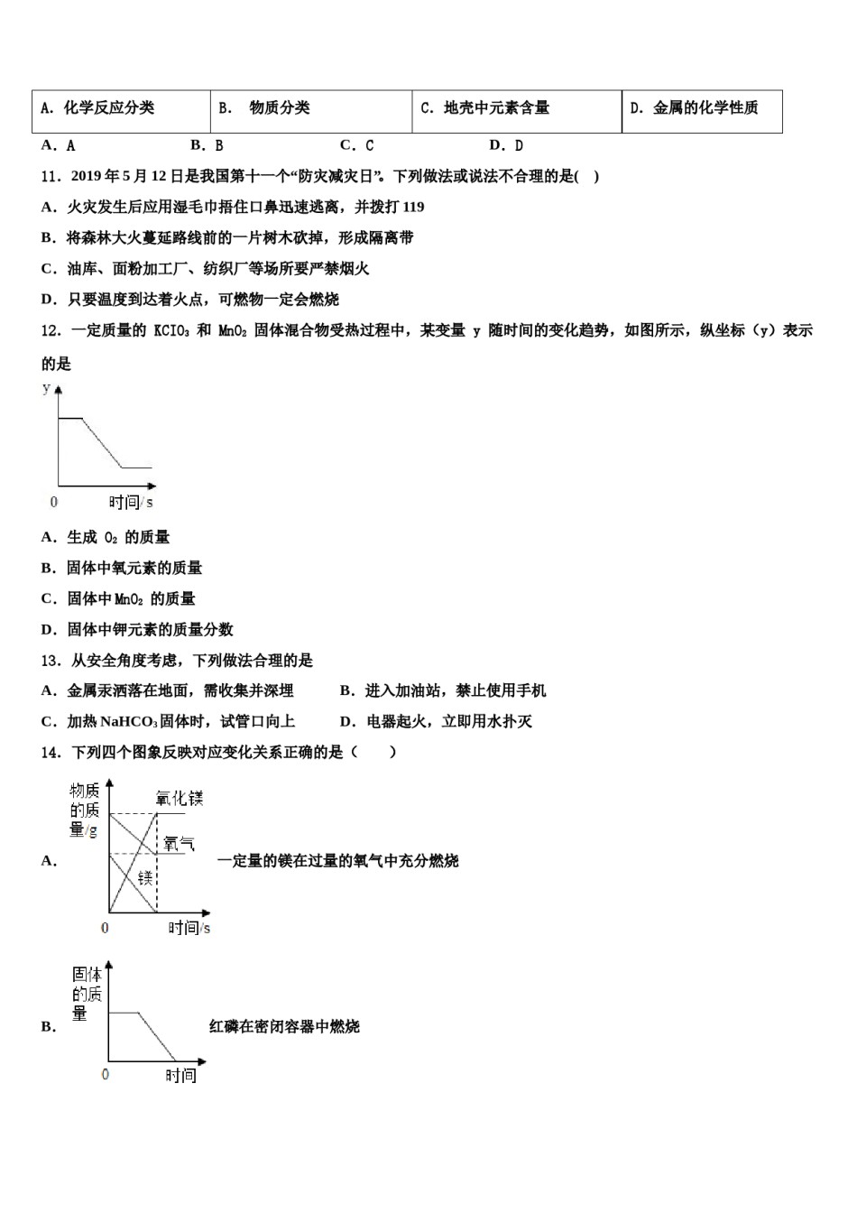 2023-2024学年江苏省南京秦淮区五校联考九年级化学第一学期期末复习检测模拟试题含解析.doc_第3页