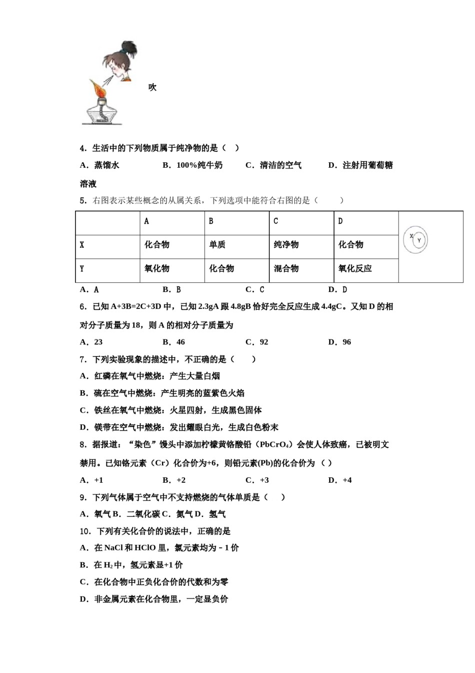 2023-2024学年江苏省常州市天宁区正衡中学九年级化学第一学期期中预测试题含解析.doc_第2页