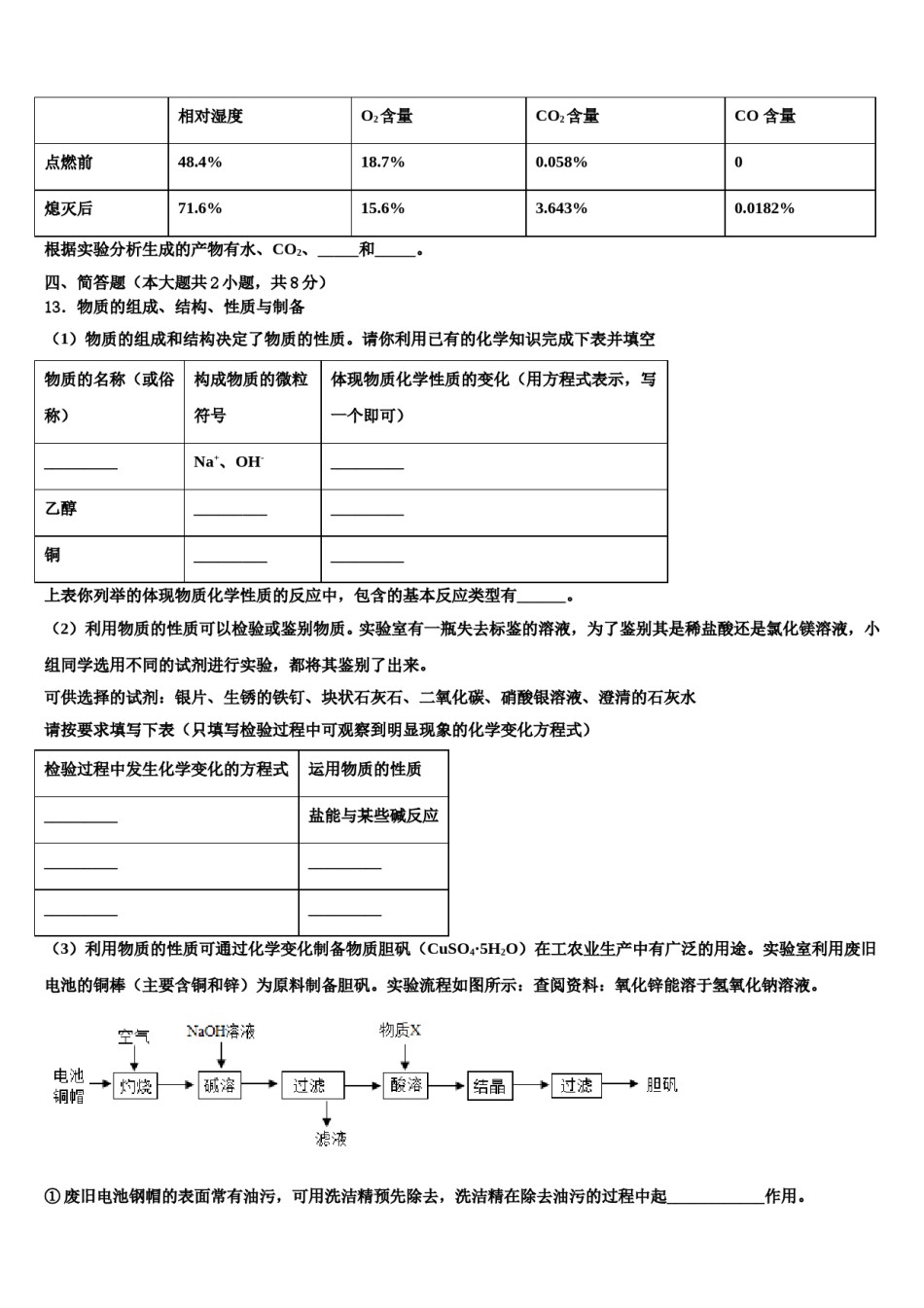 2023-2024学年江苏省扬州市江都区第三中学化学九上期末达标检测模拟试题含解析.doc_第3页