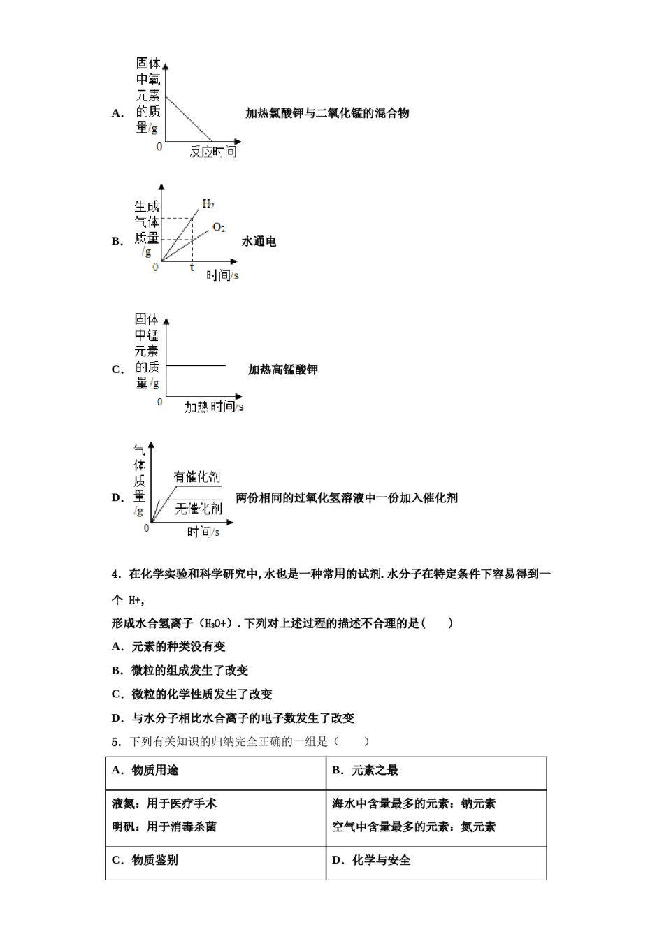 2023-2024学年江苏省扬州市江都区第二中学九年级化学第一学期期中综合测试试题含解析.doc_第2页