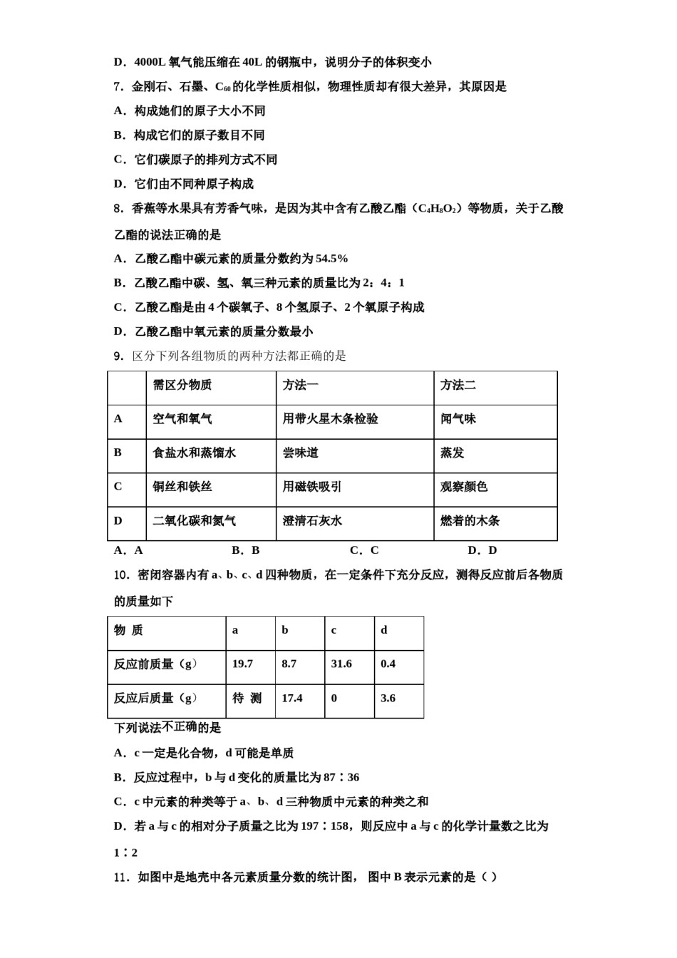 2023-2024学年江苏省盐城市东台市第二联盟化学九上期中经典试题含解析.doc_第2页