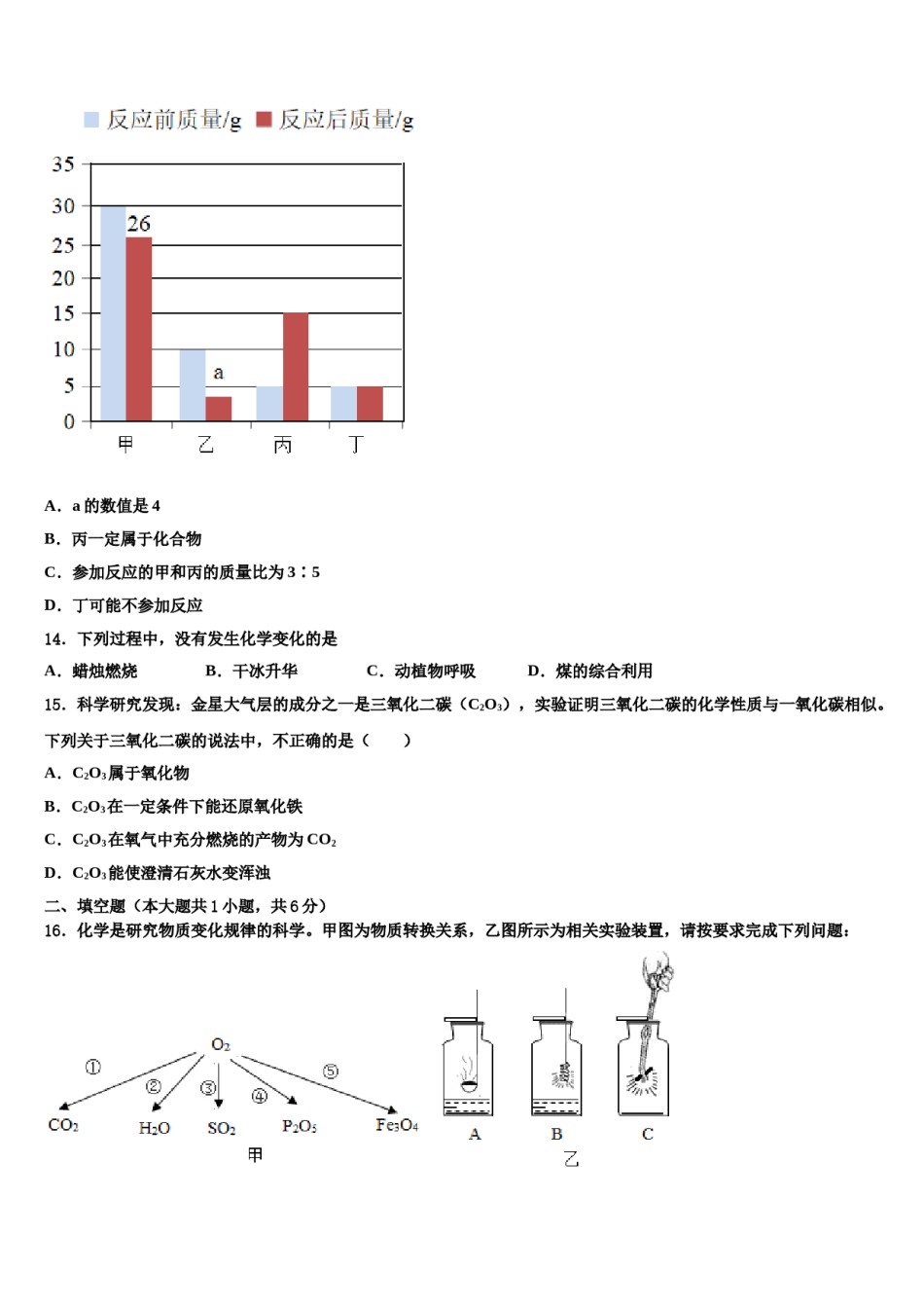 2023-2024学年江苏省盐城市亭湖区盐城景山中学化学九年级第一学期期末经典模拟试题含解析.doc_第3页