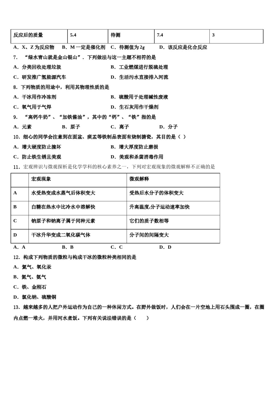 2023-2024学年江苏省盐城市大丰区三龙初级中学化学九上期末监测模拟试题含解析.doc_第2页