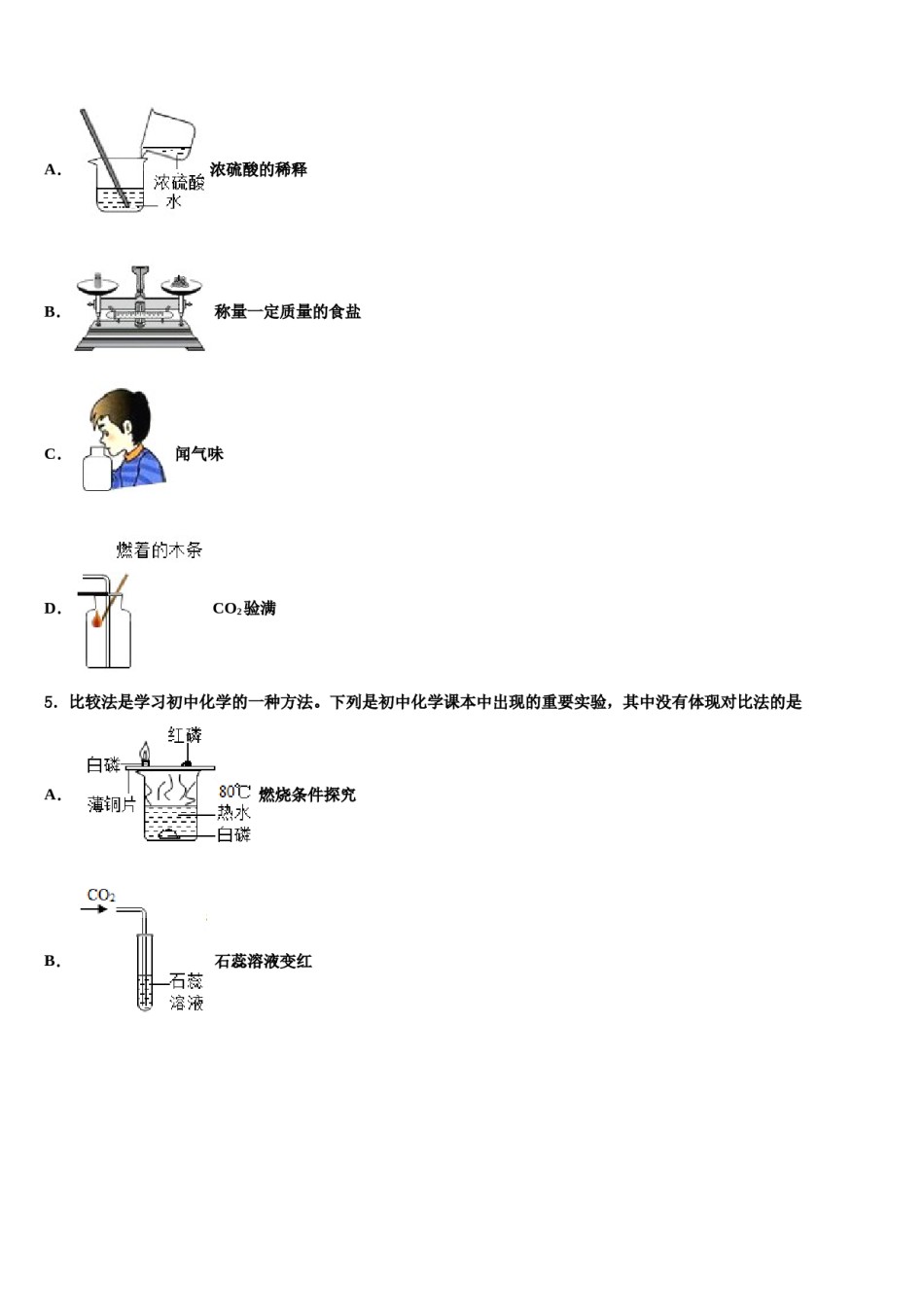2023-2024学年江苏省盐城市洋马初级中学化学九上期末考试试题含解析.doc_第2页