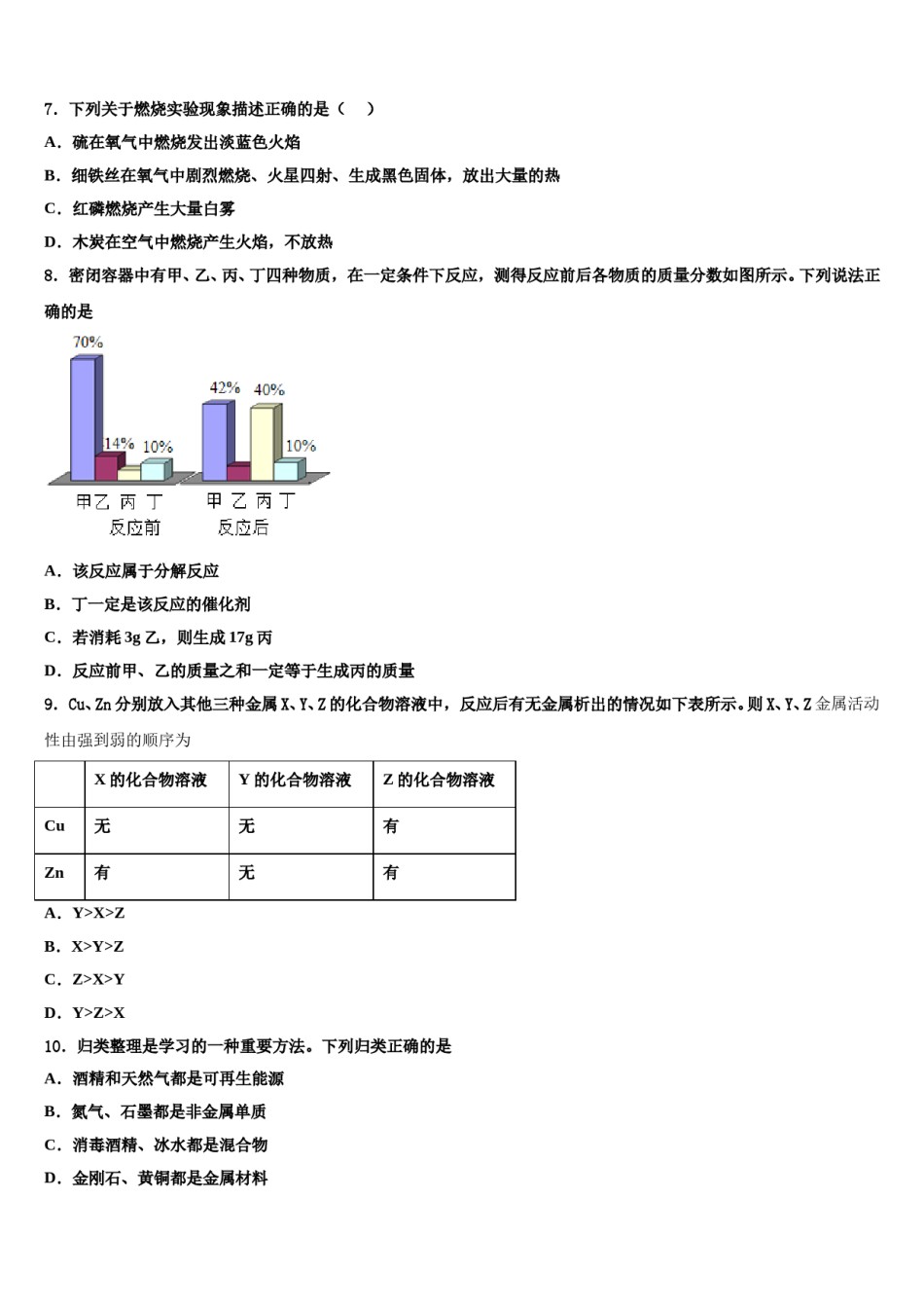 2023-2024学年江苏省苏州市南环中学化学九上期末复习检测试题含解析.doc_第2页