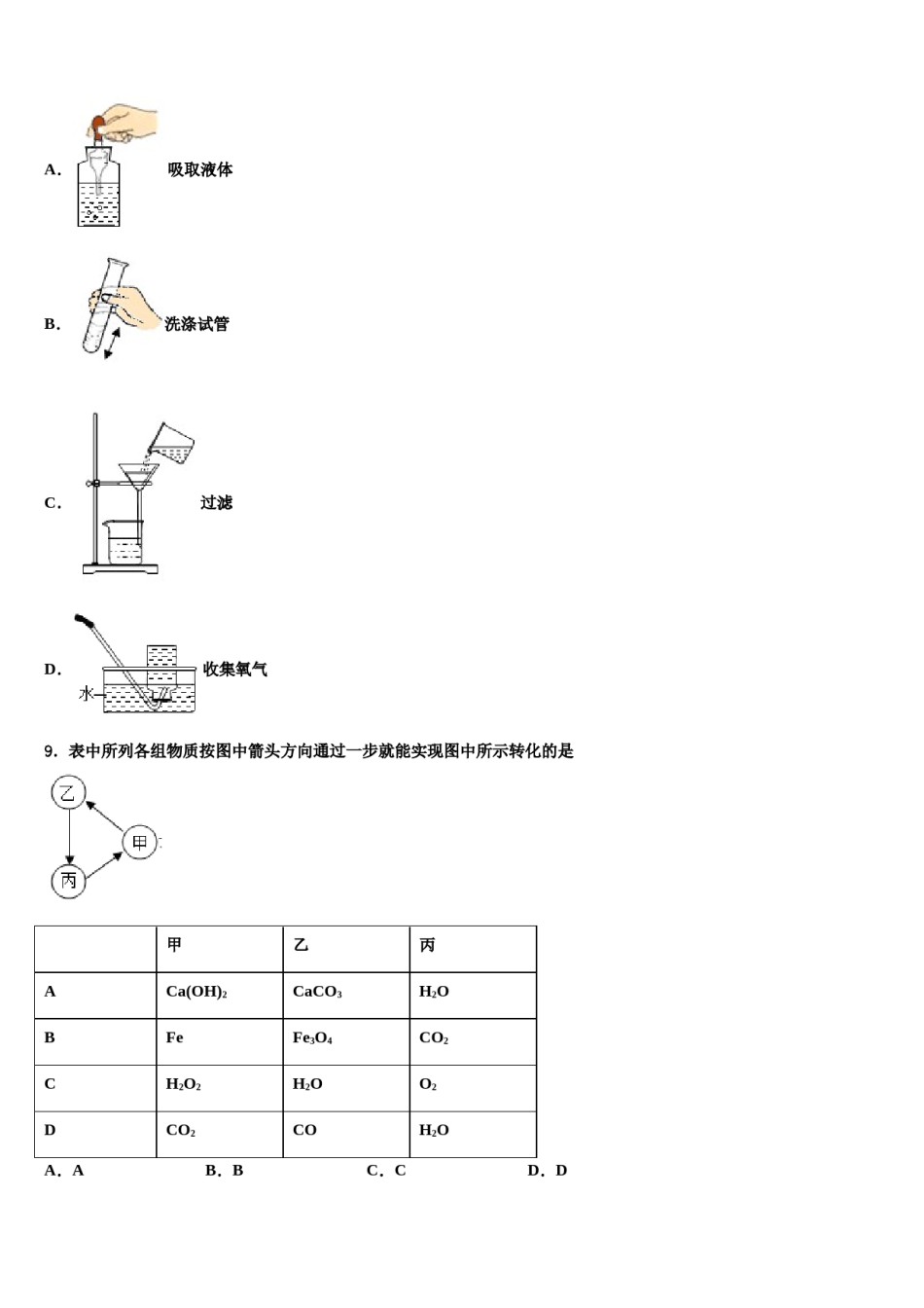 2023-2024学年江苏省连云港市外国语学校九年级化学第一学期期末检测试题含解析.doc_第2页