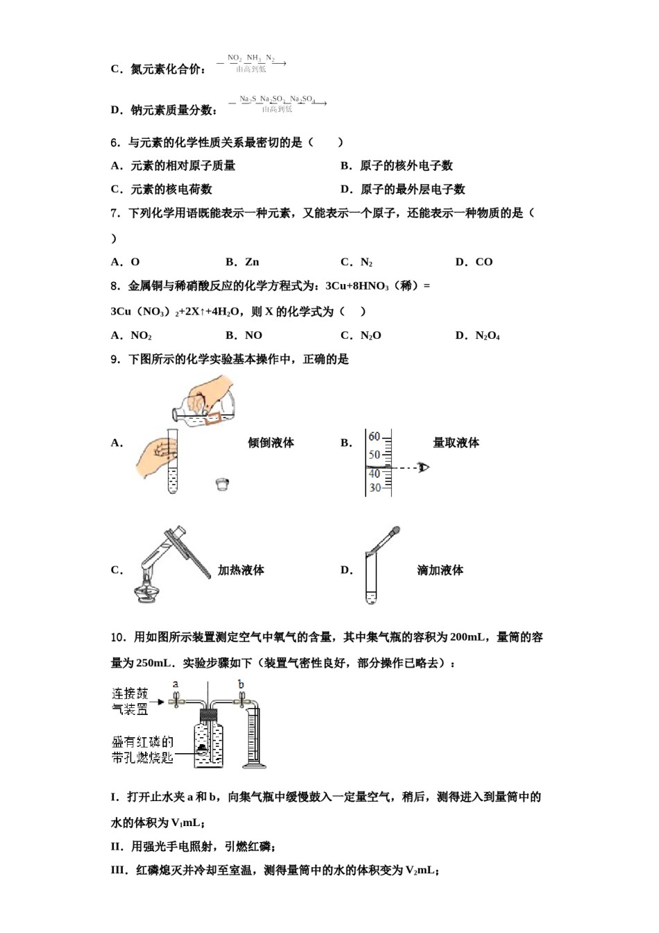 2023-2024学年江苏省镇江市九年级化学第一学期期中检测试题含解析.doc_第2页
