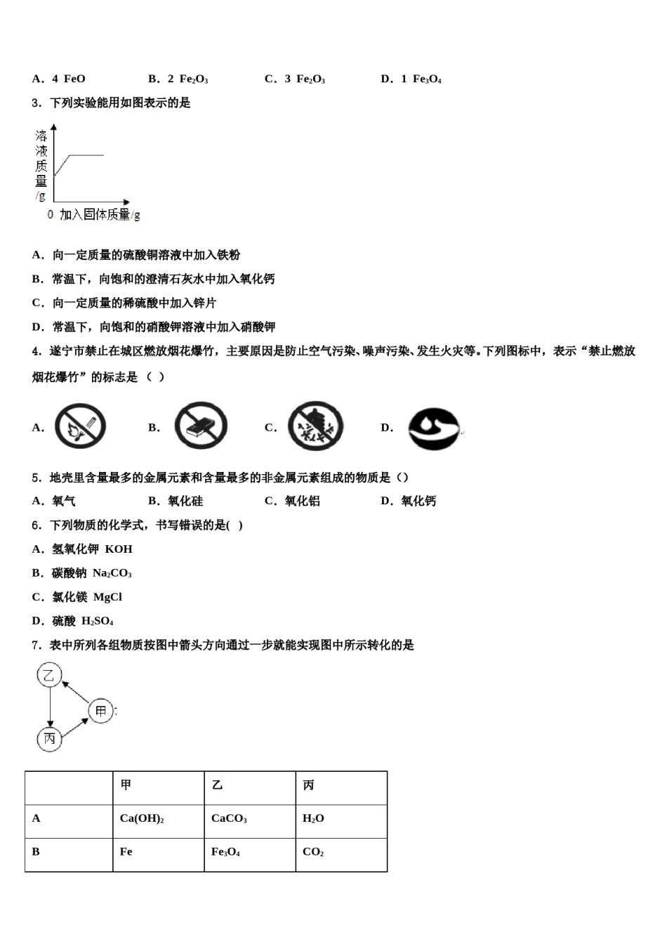 2023-2024学年江西省上饶上饶县联考九年级化学第一学期期末学业水平测试模拟试题含解析.doc_第2页