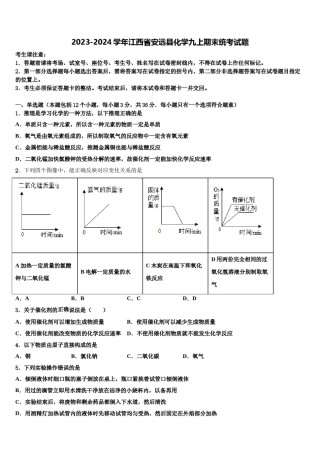 2023-2024学年江西省安远县化学九上期末统考试题含解析.doc