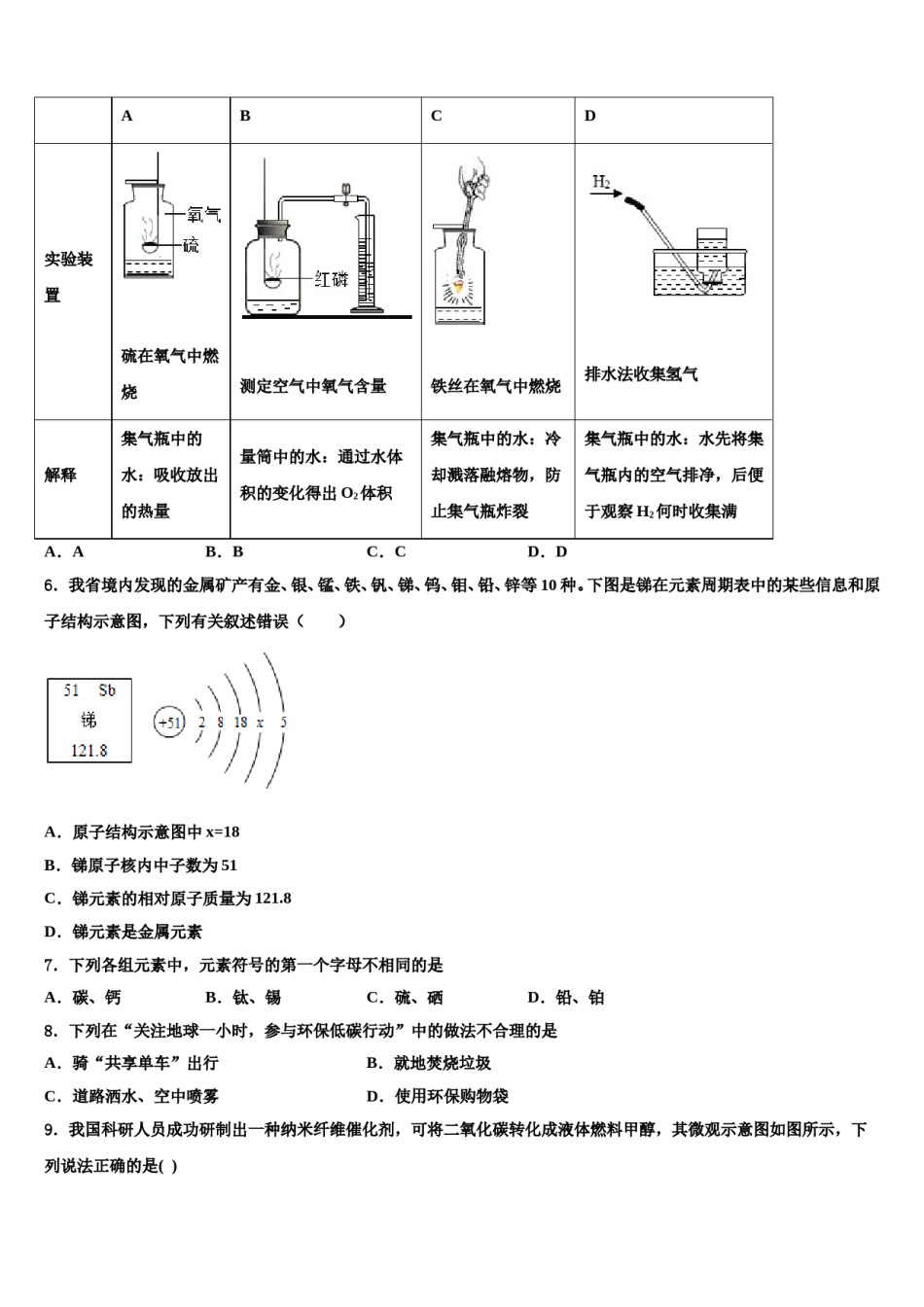 2023-2024学年江西省宜春市丰城市化学九上期末检测模拟试题含解析.doc_第2页