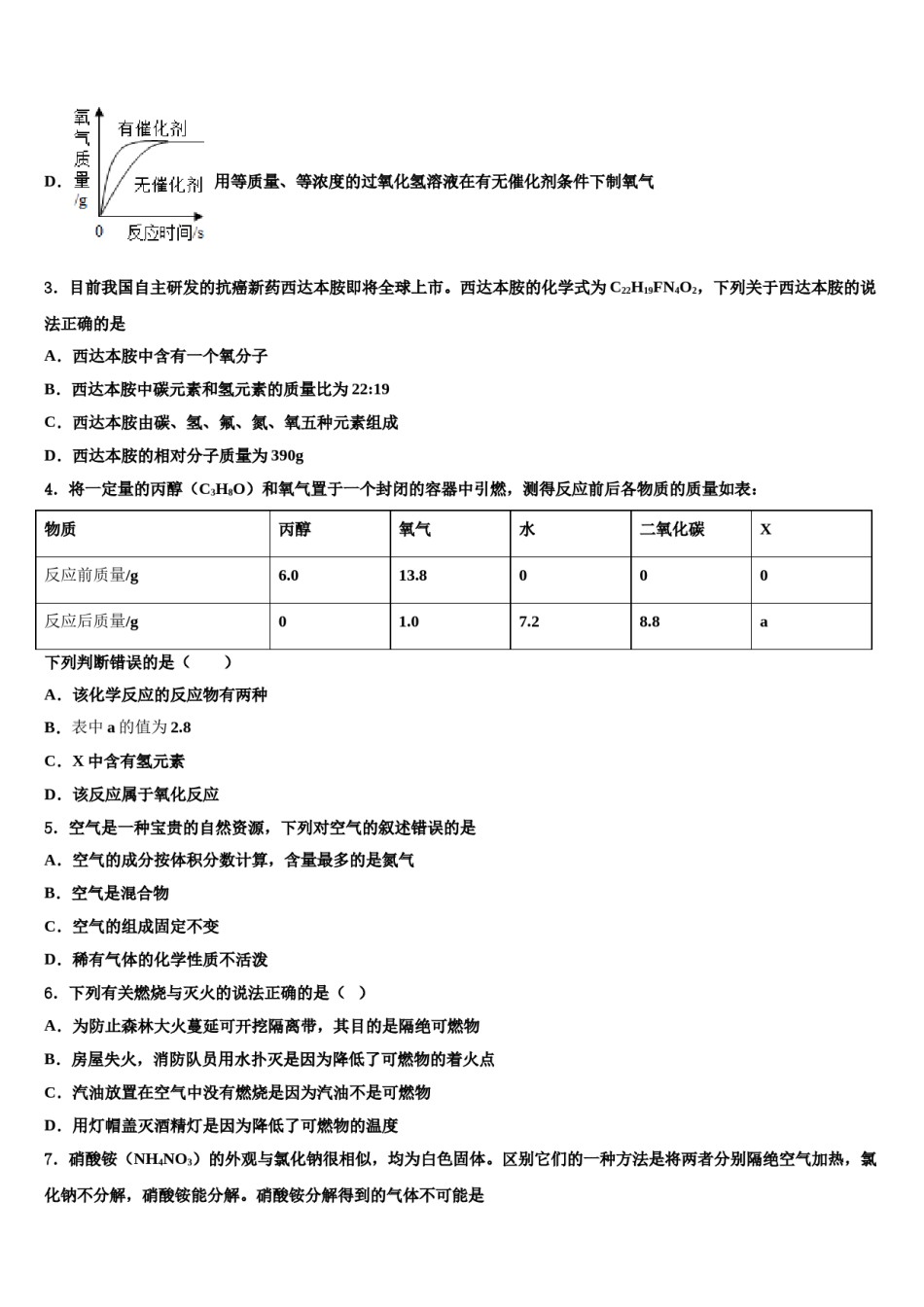 2023-2024学年江西省赣州市蓉江新区化学九年级第一学期期末质量检测模拟试题含解析.doc_第2页