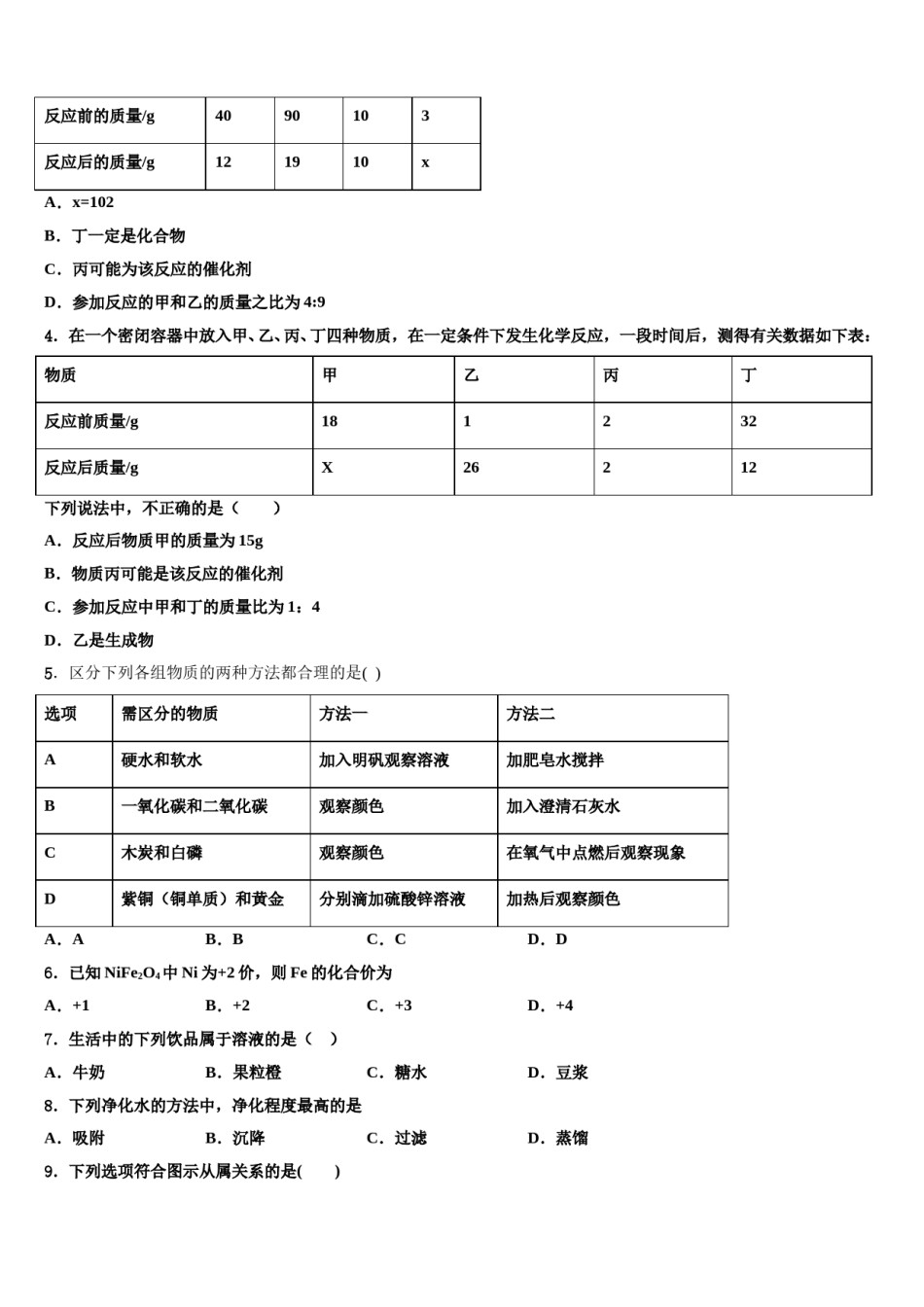 2023-2024学年河北省邢台市第五中学九年级化学第一学期期末考试模拟试题含解析.doc_第2页