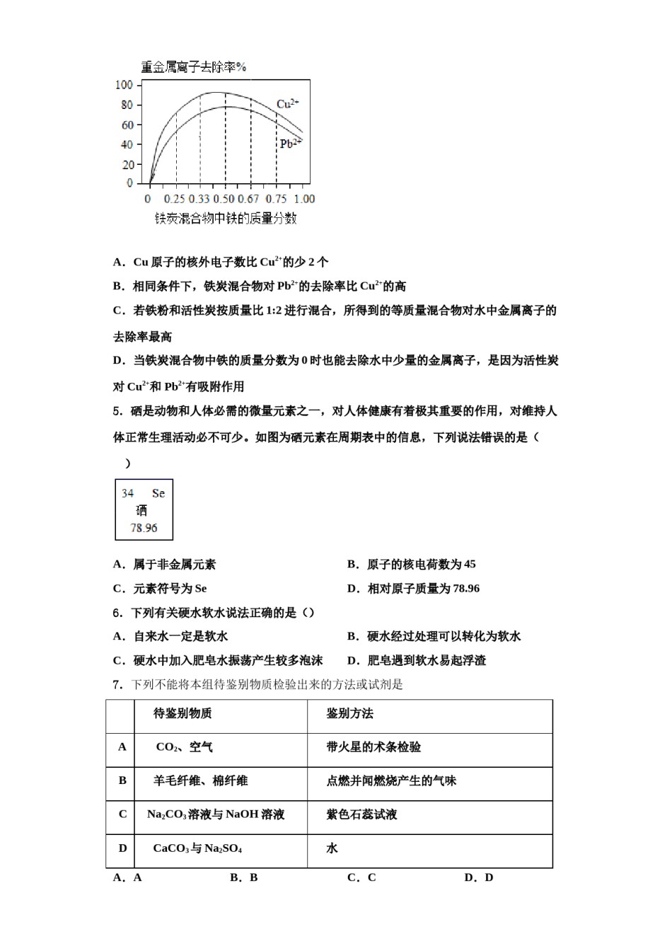 2023-2024学年河北省邯郸市鸡泽县化学九上期中教学质量检测试题含解析.doc_第2页