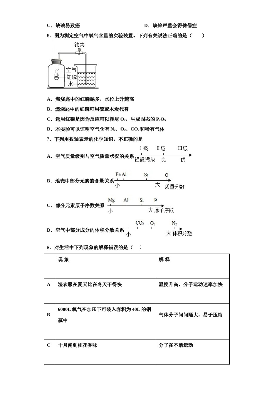 2023-2024学年河南省临颍县联考化学九上期中质量检测试题含解析.doc_第2页