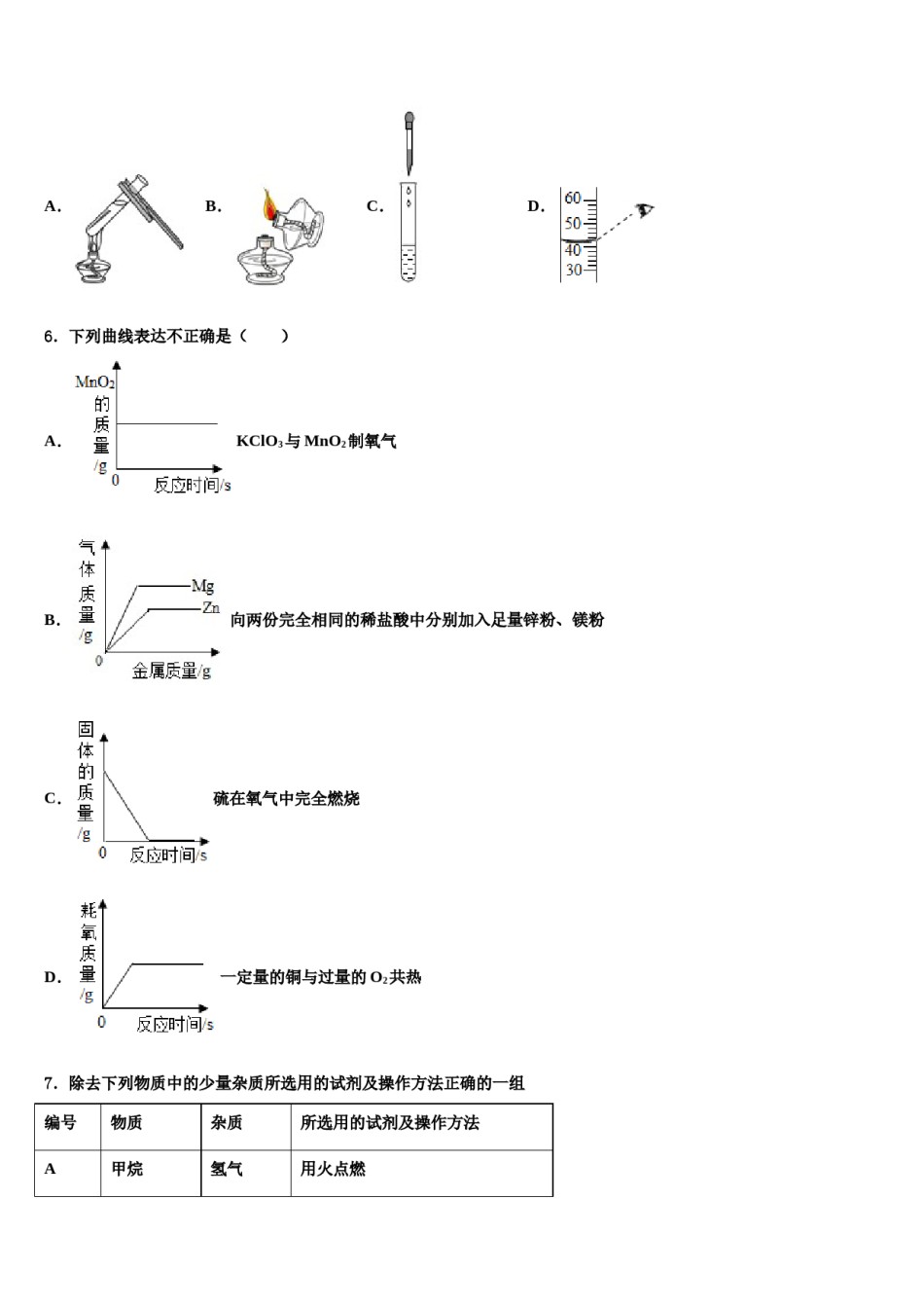 2023-2024学年河南省郑州桐柏一中学化学九上期末检测试题含解析.doc_第2页
