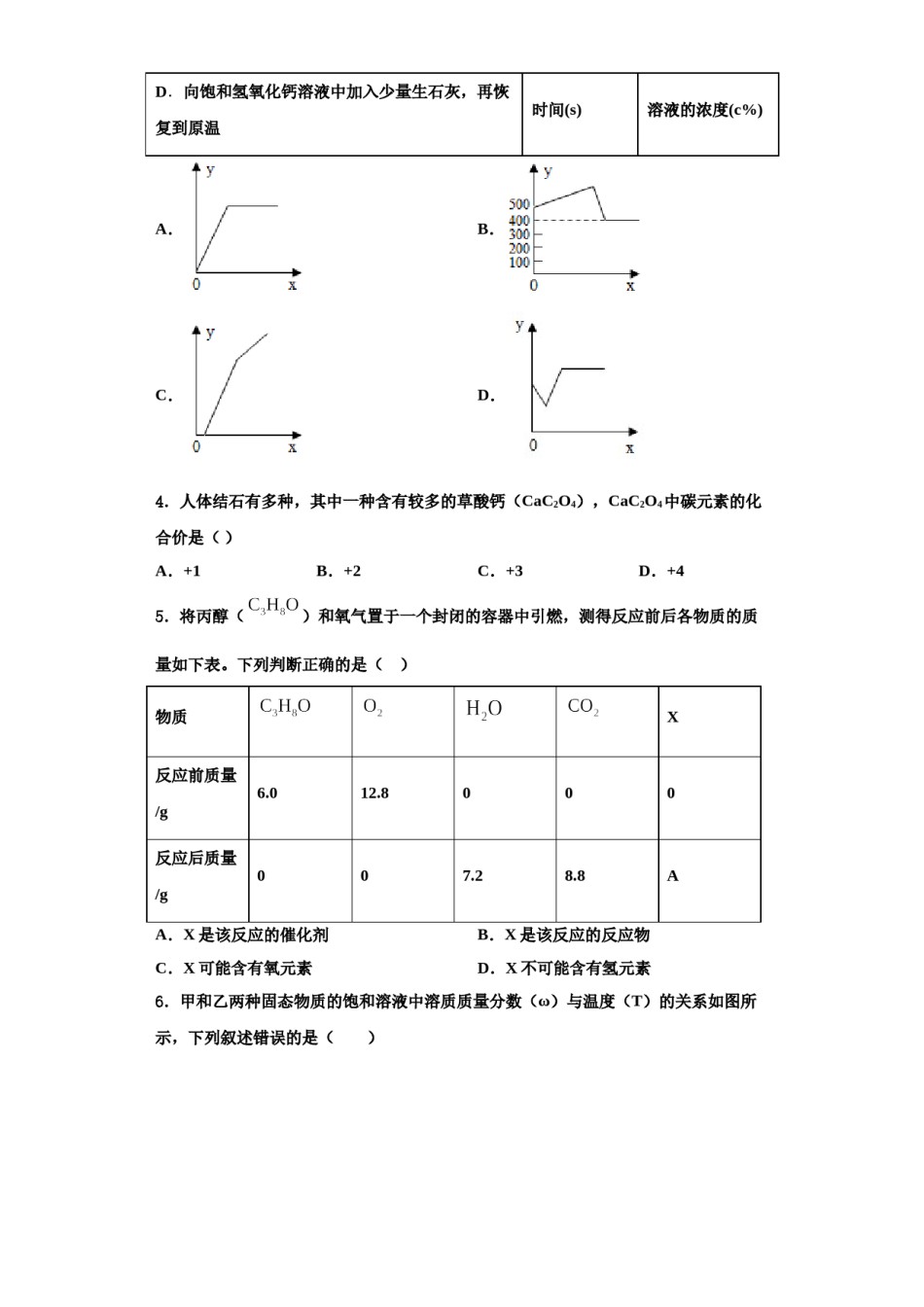 2023-2024学年浙江省杭州市下城区九年级化学第一学期期中学业质量监测试题含解析.doc_第2页
