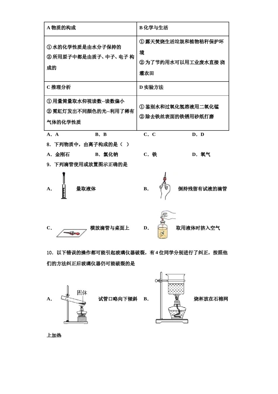 2023-2024学年浙江省杭州市化学九上期中复习检测模拟试题含解析.doc_第2页
