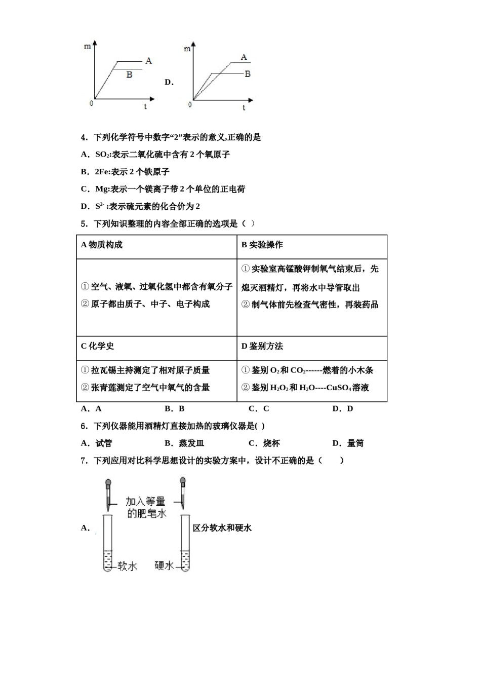 2023-2024学年淮安市重点中学化学九年级第一学期期中教学质量检测模拟试题含解析.doc_第2页