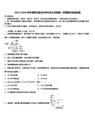 2023-2024学年渭南市重点中学化学九年级第一学期期末检测试题含解析.doc