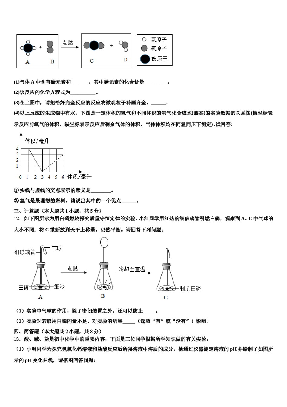 2023-2024学年湖北省咸宁二中学化学九年级第一学期期末学业质量监测试题含解析.doc_第3页