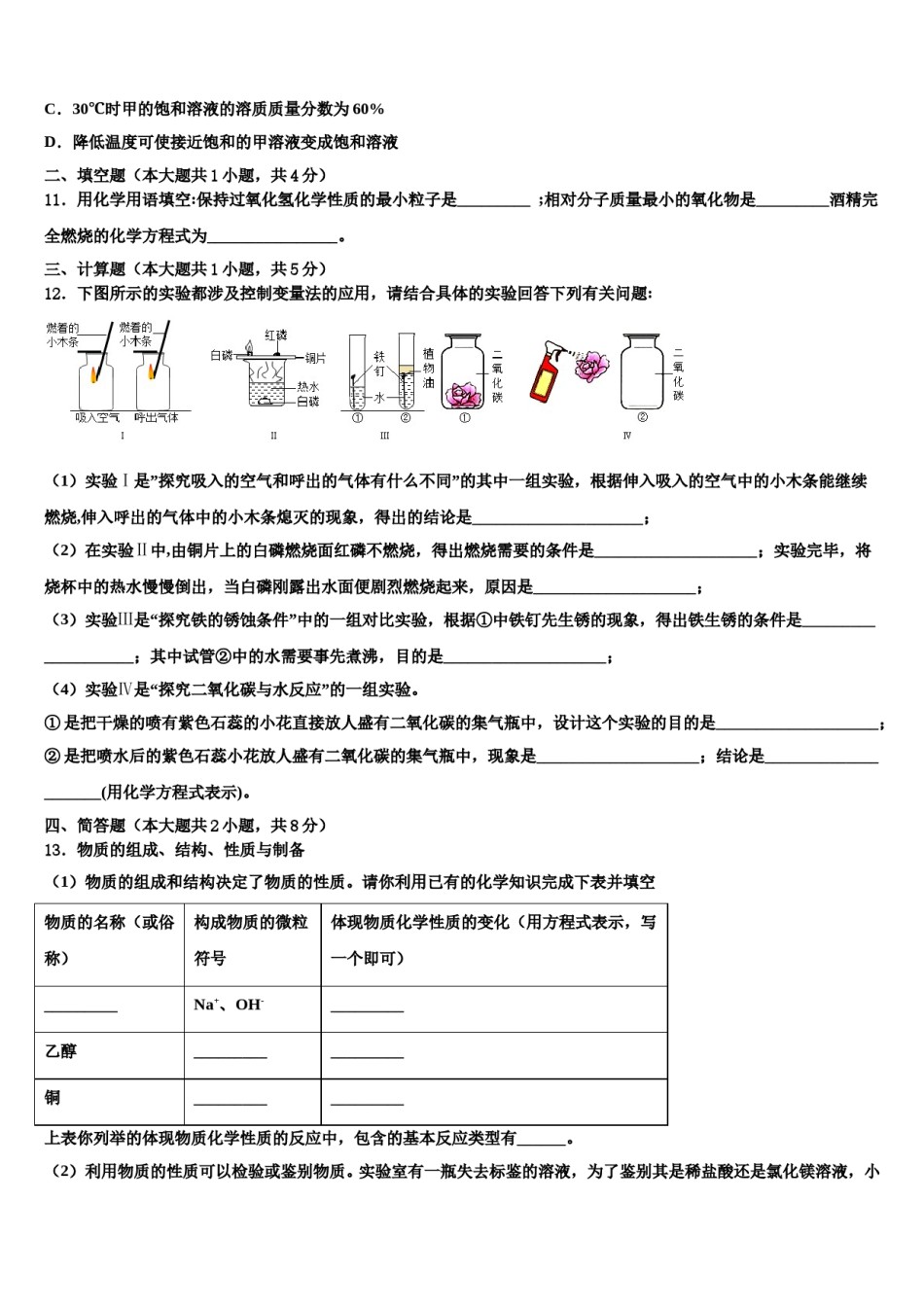 2023-2024学年湖北省孝昌县九年级化学第一学期期末经典试题含解析.doc_第3页