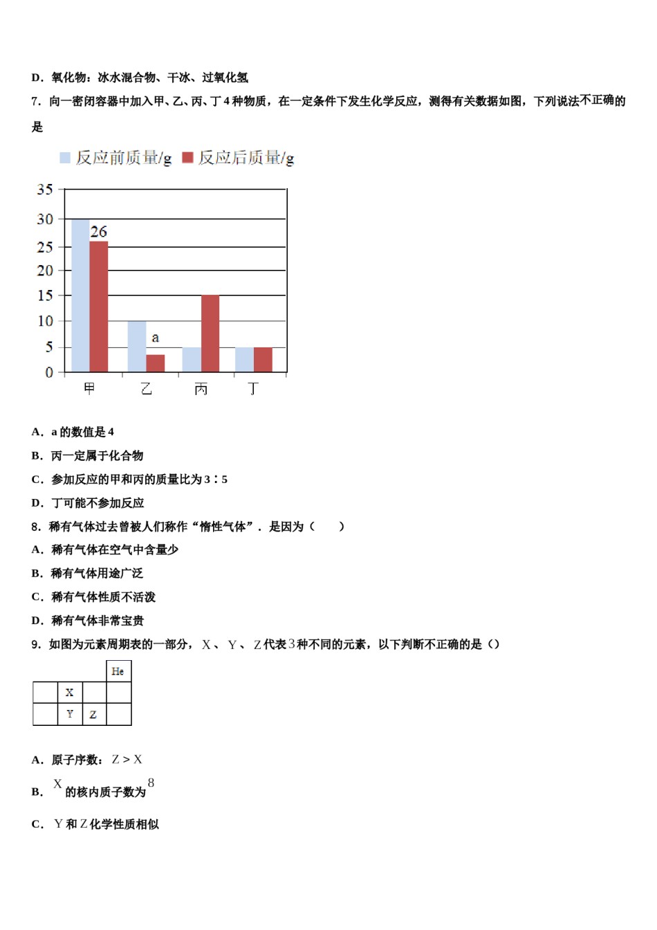 2023-2024学年湖南省益阳市名校化学九上期末学业水平测试模拟试题含解析.doc_第2页