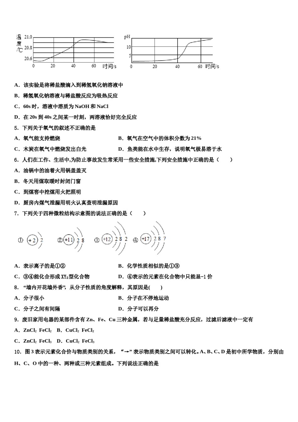 2023-2024学年湖南省邵阳市隆回县化学九上期末调研试题含解析.doc_第2页
