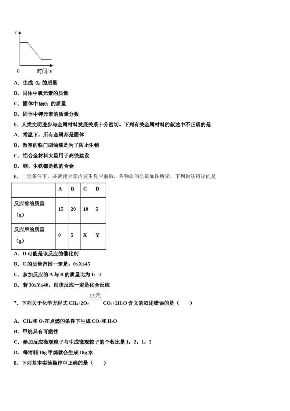 2023-2024学年湖南省郴州市湘南中学化学九上期末质量检测模拟试题含解析.doc_第2页