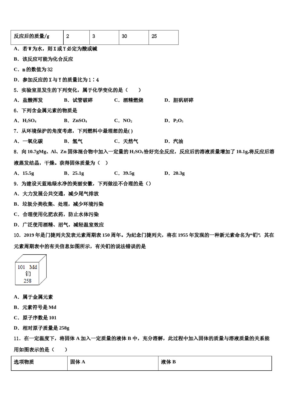 2023-2024学年湖南省醴陵市化学九上期末经典试题含解析.doc_第2页