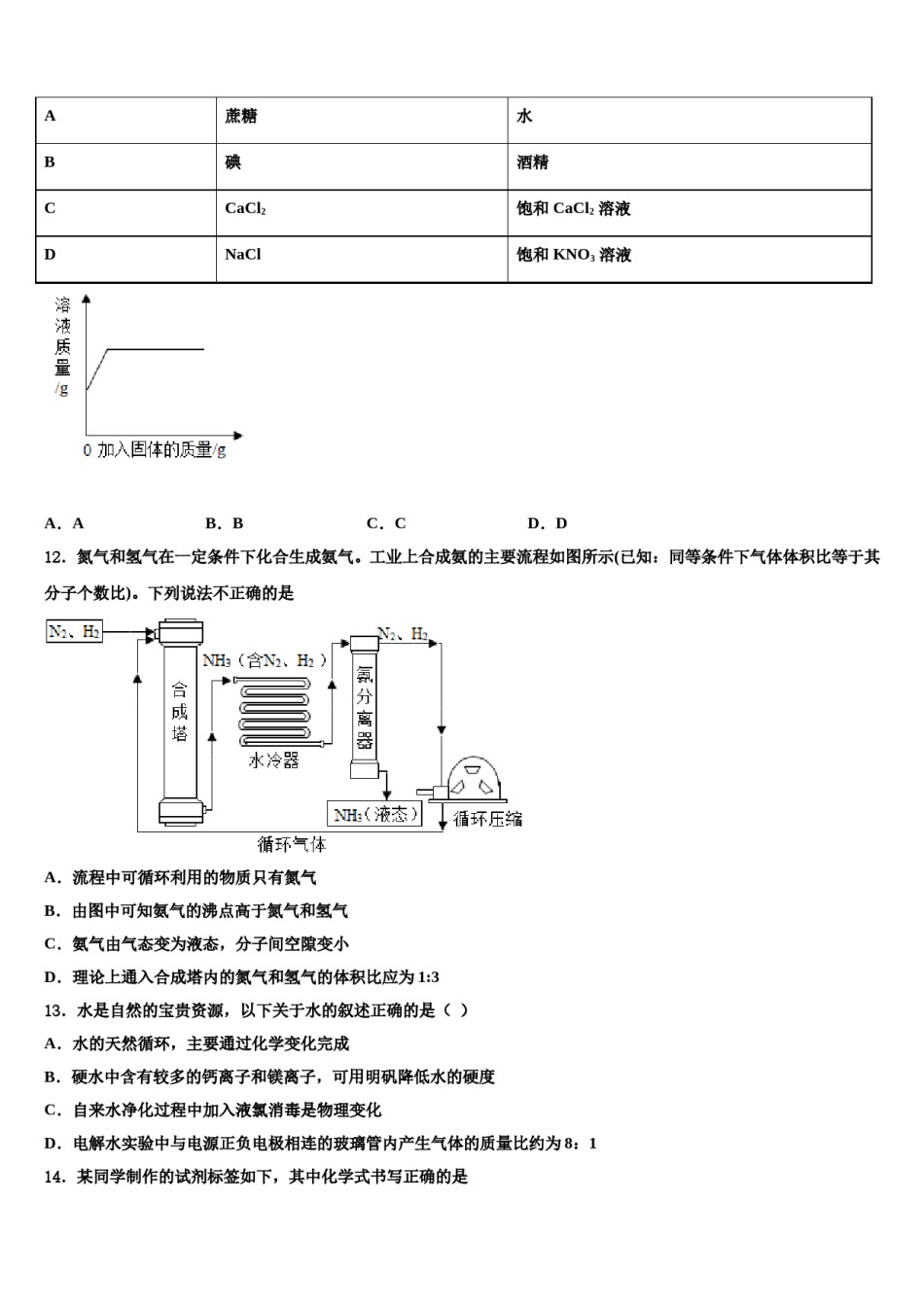 2023-2024学年湖南省醴陵市化学九上期末经典试题含解析.doc_第3页