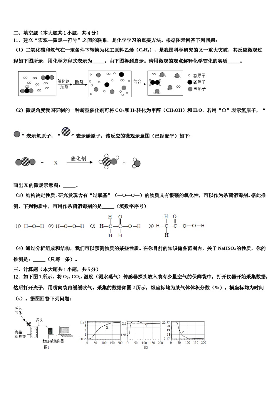 2023-2024学年湖南省长沙市湘郡培粹实验中学九年级化学第一学期期末监测模拟试题含解析.doc_第3页